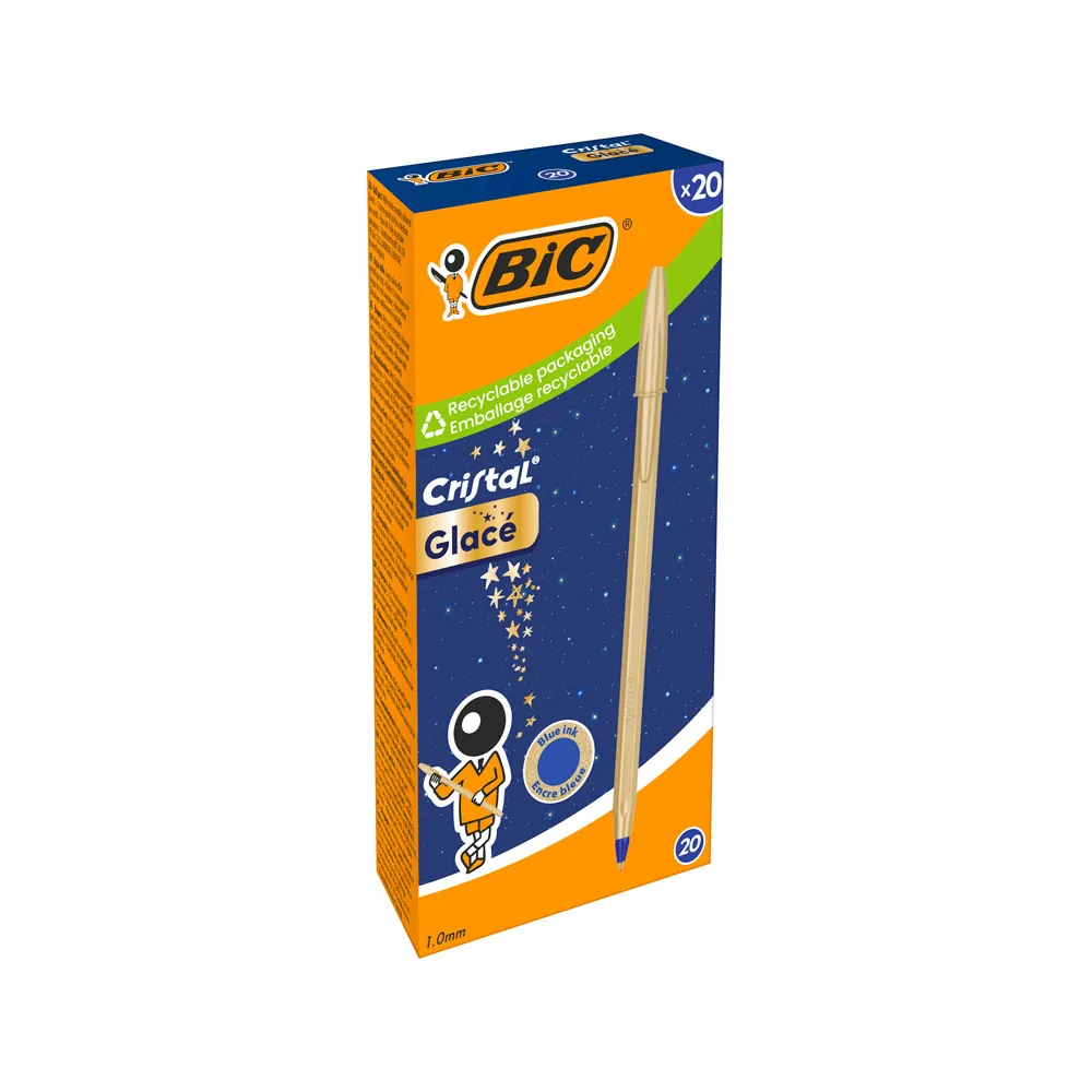 Boligrafo Bic Cristal Glace Oro Punta 1 MM