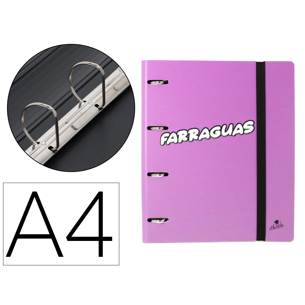 Carpeta 4 Anillas 40 MM Mixtas Mariola Polyfoam DIN A4 Sin Recambio Palabras