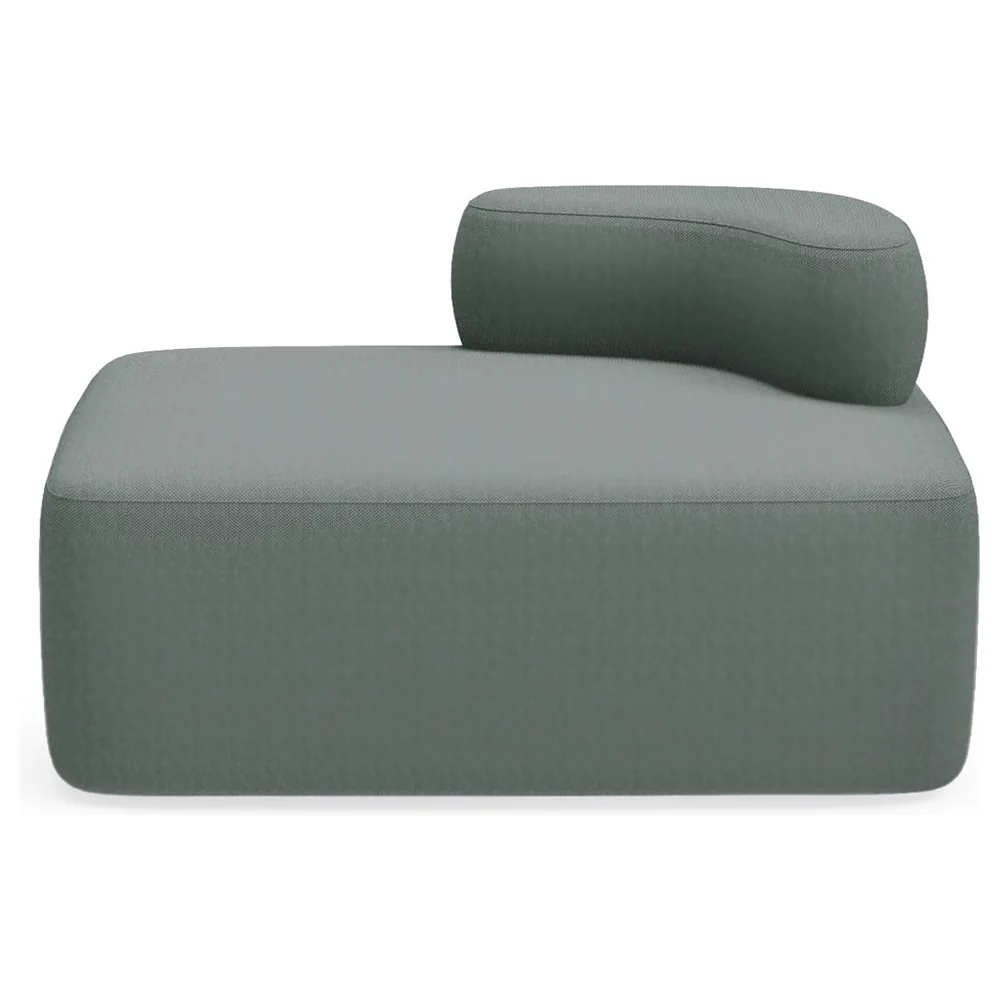 Modulo Rocada Volga-dr Rectangular Respaldo Derecha Tapizado Gris 109X92X62 CM