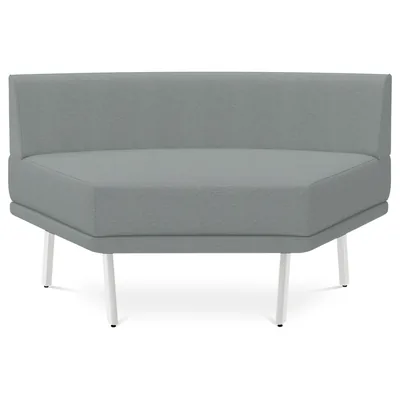 ROCADA Modulo Rocada Ural-i Angular Simetrico Pequeño Respaldo Tapizado Gris 120X74X72 CM