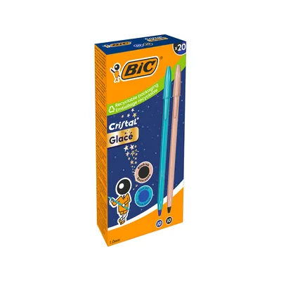 BIC Boligrafo Bic Cristal Glace B&n Acabado Mate Punta 1 MM