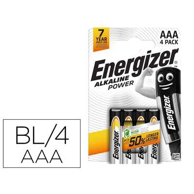 ENERGIZER Pila Energizer Alcalina Power Aaa Blister de 4 Unidad