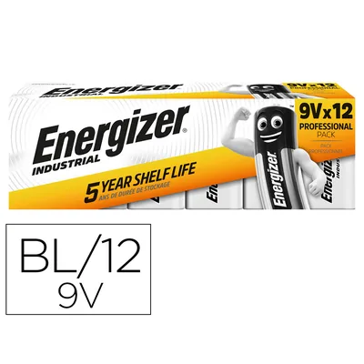 ENERGIZER Pila Energizer Alcalina 9V Blister de 12 Unidades