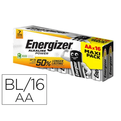 ENERGIZER Pila Energizer Alcalina Power Aa Blister de 16 Unidades