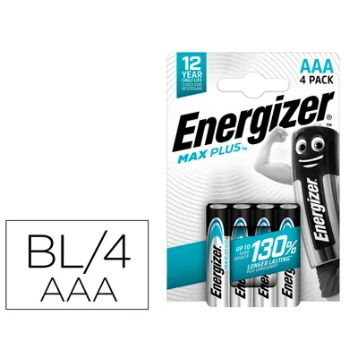 ENERGIZER Pila Energizer Alcalina Max Plus Aaa Blister de 4 Unidades