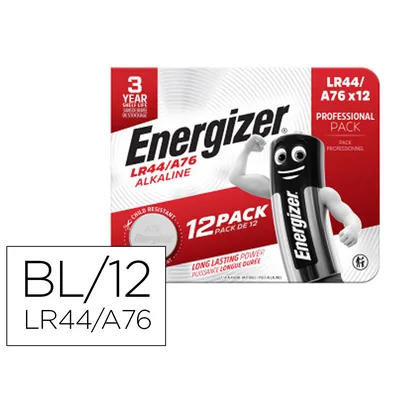 ENERGIZER Pila Energizer Alcalina Especialidad LR44 Blister de 12 Unidades