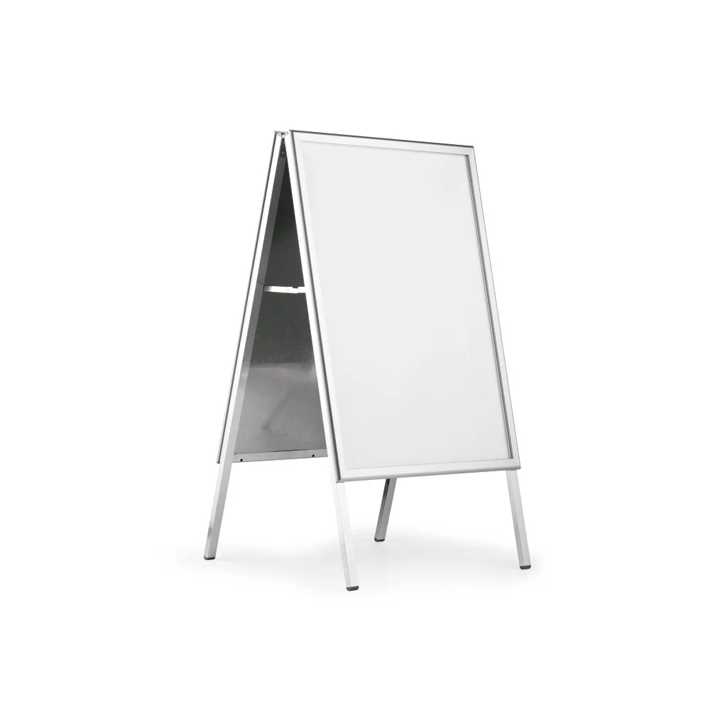 Portaposter Durable Fold Outdoor A1 Doble Cara Aluminio Abatible Cantoneras Redondeadas 1141X658X620 MM