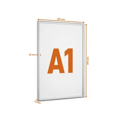 DURABLE Marco Portaanuncios Durable Outdoor A1 Marco Aluminio Anodizado Plata 895X645X12 MM