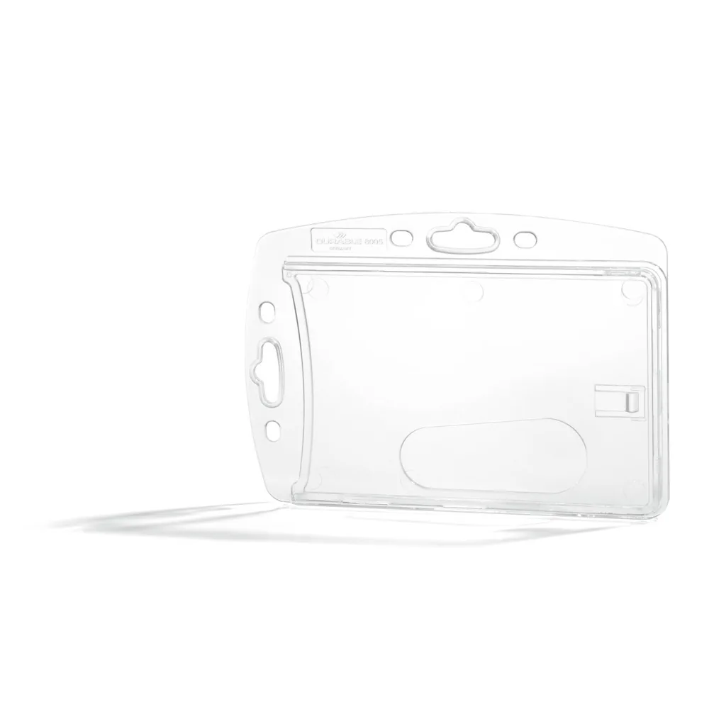 Identificador Durable Rigido Poliestireno Transparente para 1 Tarjeta 54X87 MM
