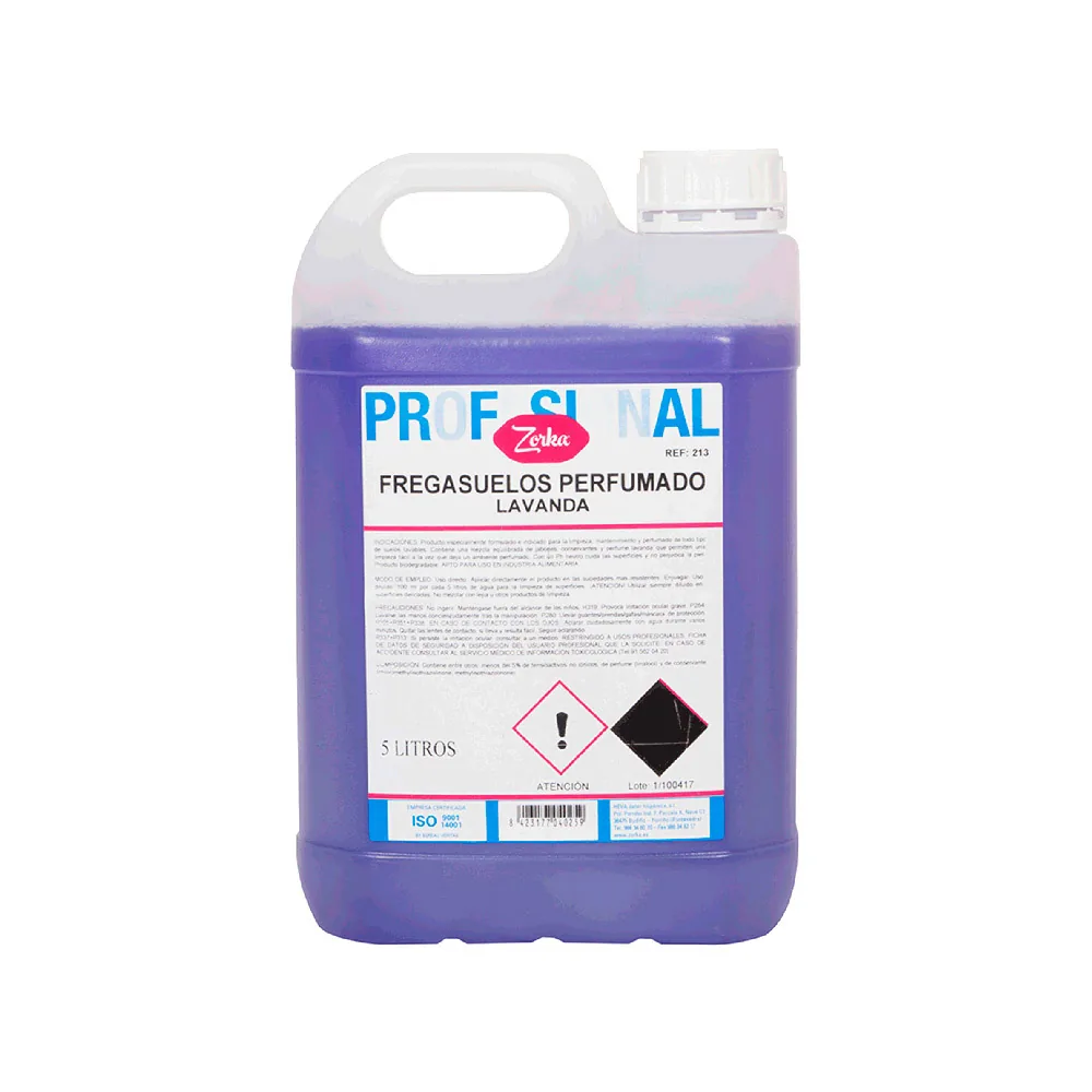 Fregasuelos Perfumado Zorka Lavanda Garrafa 5 Litros