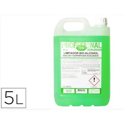 ZORKA Limpiador Multiusos Zorka Bio-alcohol Ecologico Suelos y Superficies Garrafa 5 Litros