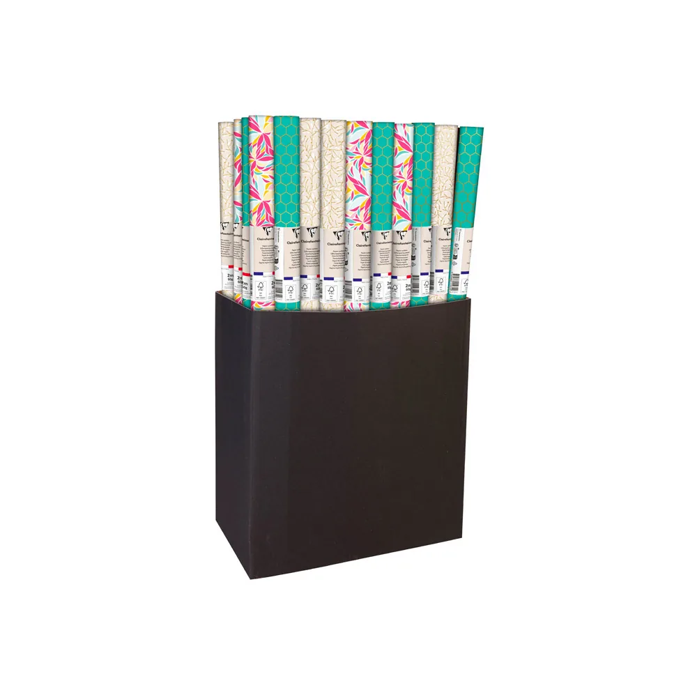 Papel de Regalo Clairefontaine Alianza Todo Año 57 G Rollo Ancho 70 CM Longitud 2 M