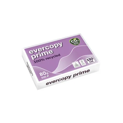 CLAIREFONTAINE Papel Fotocopiadora Clairefontaine Evercopy Prime DIN A4 80 G Paquete de 500 Hojas 100% Reciclado