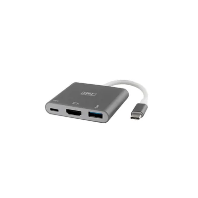 TNB Adaptador de Video Tnb Tipo C a Hdmi 3 en 1 Color Gris