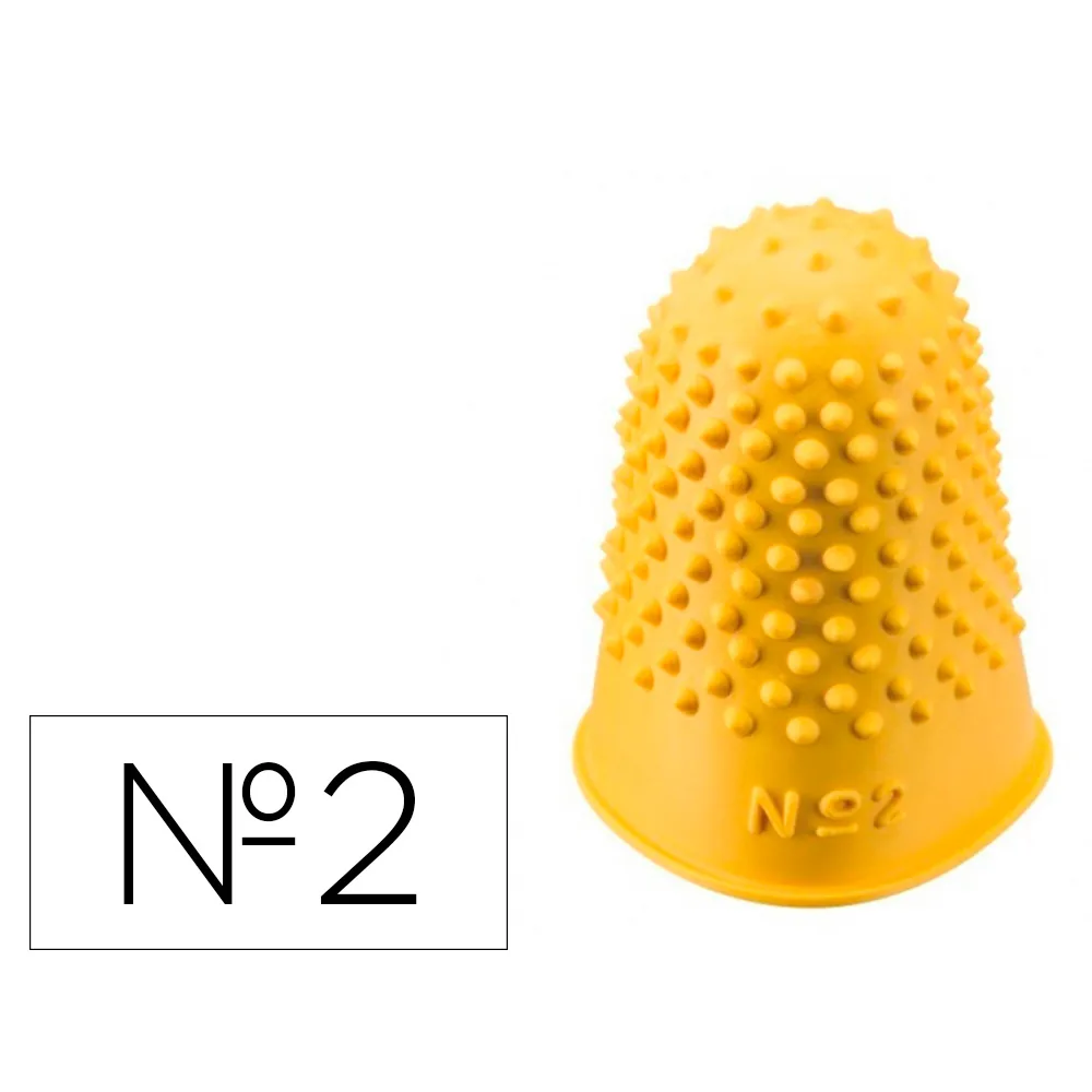 Dedil Q-Connect Goma Nº2 22-24 MM Diametro Caja de 12 Unidades Color Amarillo