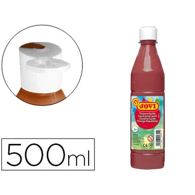 JOVI Tempera Liquida Jovi Escolar 500 ML Marron