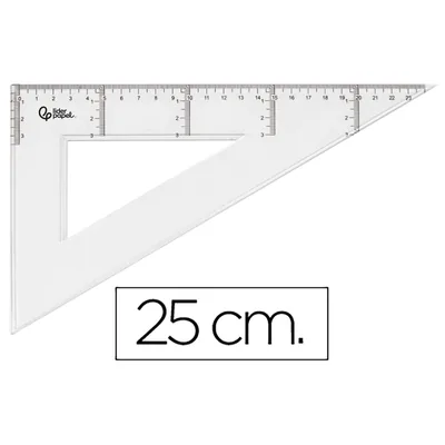 PLA Cartabon Liderpapel 25 CM Plastico Cristal