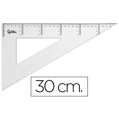 PLA Cartabon Liderpapel 30 CM Plastico Cristal