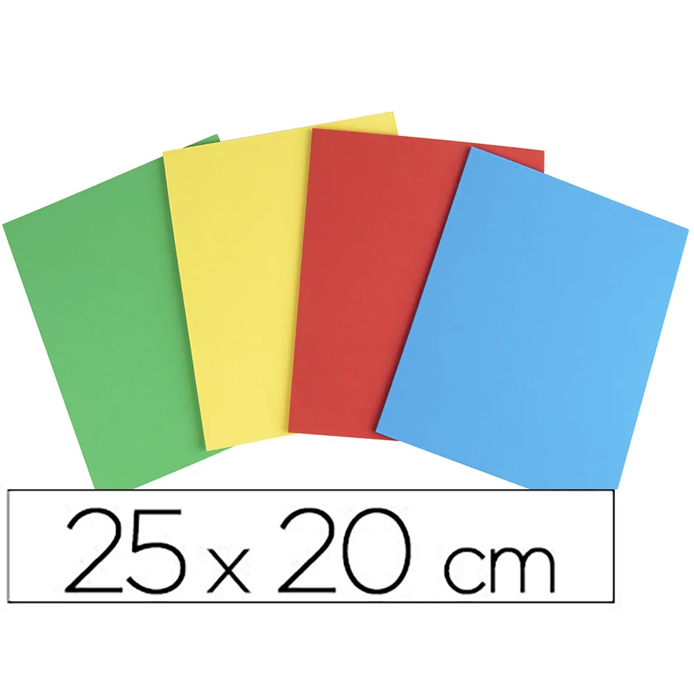 Caucho Liderpapel 25X20 CM Bolsa de 4 Unidades Colores Surtidos