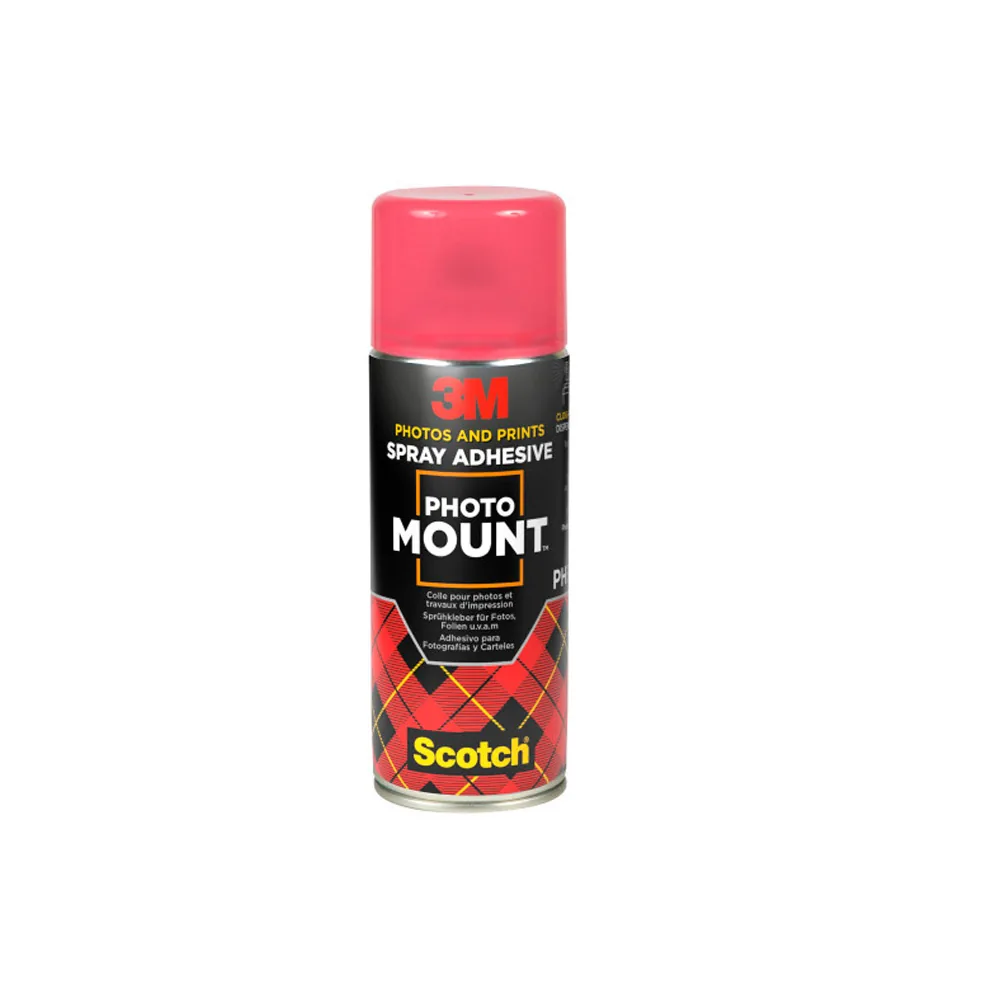 Pegamento 3M Spray Photo Mount Adhesivo Permanente Bote de 400 ML