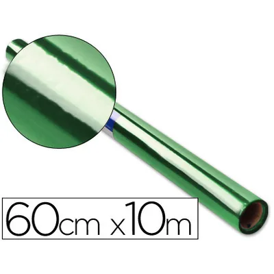 LIDERPAPEL Papel Celofan Liderpapel Rollo Verde 0,60 X 10 M