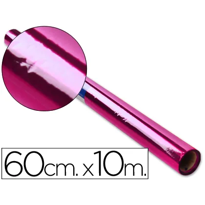 Papel Celofan Liderpapel Rollo Rosa 0,60 X 10 M