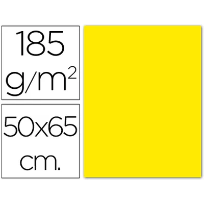 GUARRO Cartulina Guarro Amarillo Canario 50X65 CM 185 GR