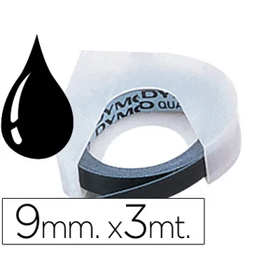 DYMO Cinta Dymo 3D 9 MM X 3 M Negra Tradicional