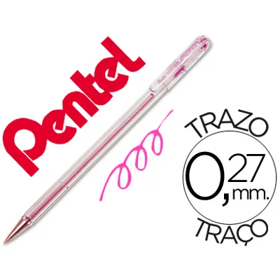 PENTEL Boligrafo Pentel BK-77 P Rosa