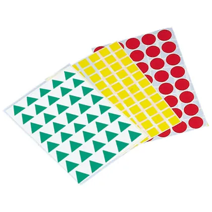 Gomets Figuras Geometricas 993 Bolsa con 12 Hojas Surtidas