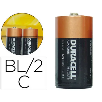 DURACELL Pila Duracell Alcalina Plus C Blister de 2 Unidades