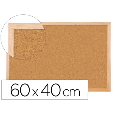 Q-CONNECT Pizarra Corcho Q-Connect 60X40 CM Marco de Madera