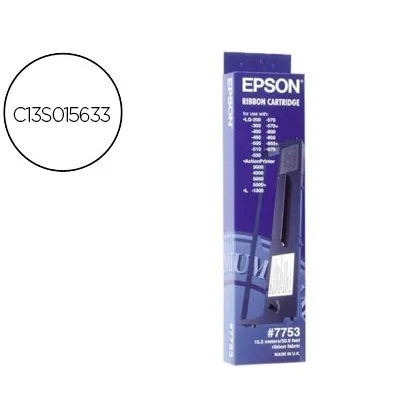 Cinta Impresora Epson LQ-200 300 300C 300+II 500 550570 570+ 580 800 850 870 1500 Negra (7753)