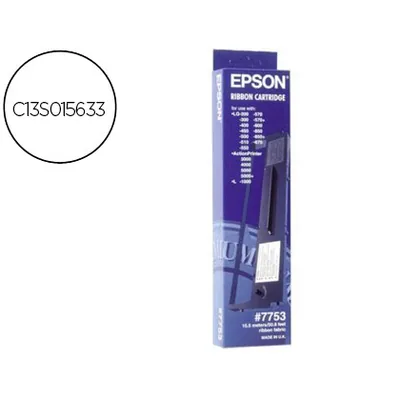EPSON Cinta Impresora Epson LQ-200 300 300C 300+II 500 550570 570+ 580 800 850 870 1500 Negra (7753)