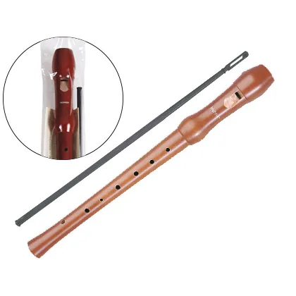 Flauta Hohner Madera Peral Lacada 9555 Dos Piezas en Funda Transparente