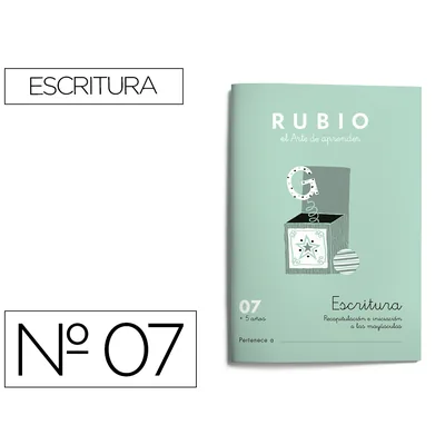 RUBIO Cuaderno Rubio Caligrafia Nº 07