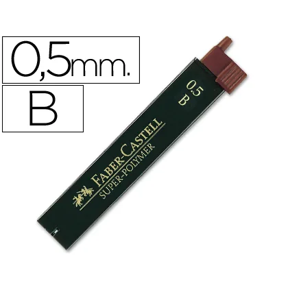 Minas Faber Grafito 9065 0,5 MM B Estuche de 12 Minas