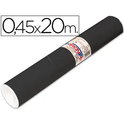 AIRONFIX Rollo Adhesivo Aironfix Unicolor Negro Mate 67004 Rollo de 20 M