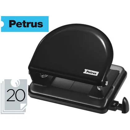 Taladrador Petrus 52 Negro Capacidad 20 Hojas