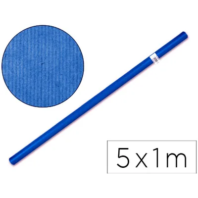 LIDERPAPEL Papel Kraft Liderpapel Azul Rollo 5X1 M
