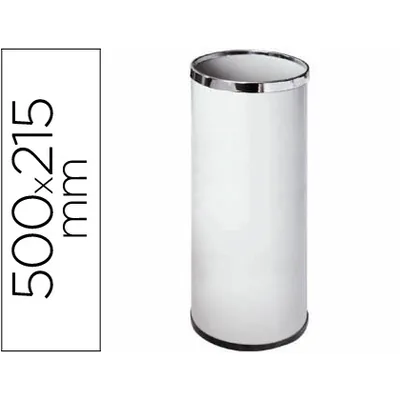 SIE Paraguero Metalico 301 Blanco Aros Cromados 50X21,5 CM