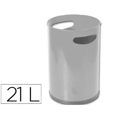 SIE Papelera Metalica con Asas 101 Gris 32X21 CM
