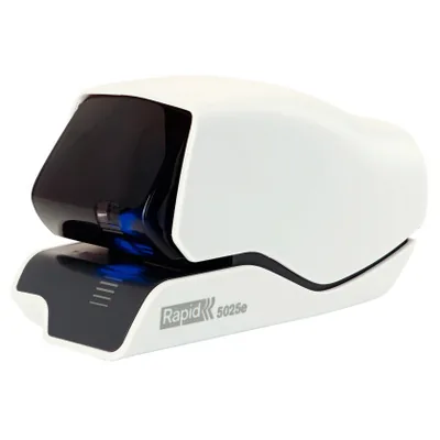 RAPID Grapadora Rapid Electrica 5025E Capacidad 25 Hojas Color Blanco Usa Grapas 5025E
