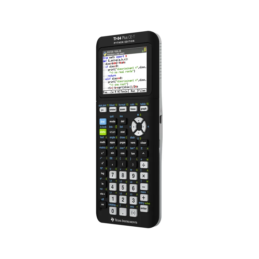 Calculadora Texas Instruments TI-84 Plus Ce-t Python Grafica 10 Lineas 3MB Rom 154KB Ram
