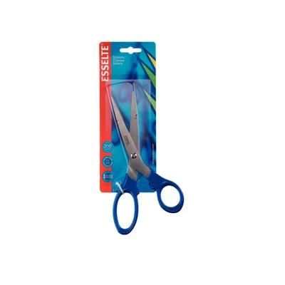 ESSELTE Tijera Esselte Gama Premiun 200 MM Acero Inoxidable Mango Ergonomico Color Azul