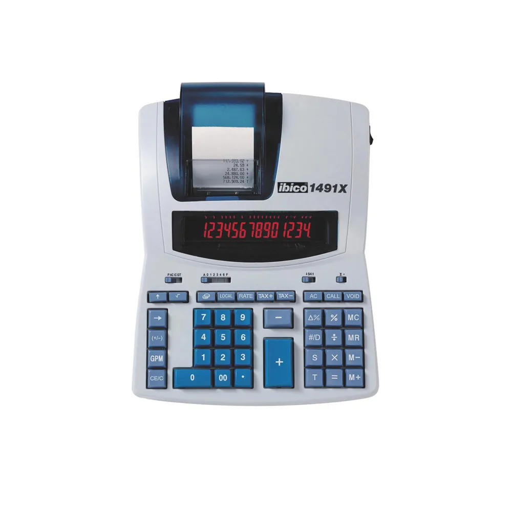 Calculadora Ibico 1491X Impresora Pantalla Lcd Papel 57 MM 14 Digitos