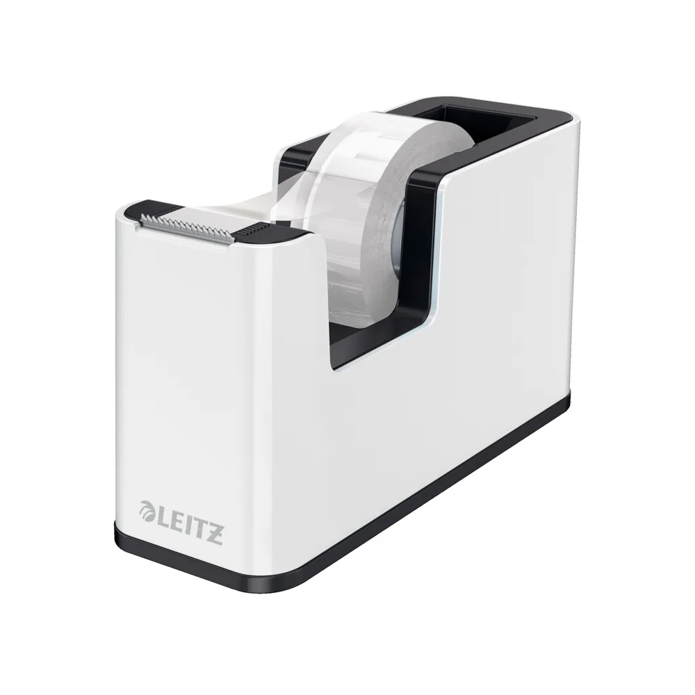 Portarrollo Sobremesa Leitz Wow Dual para Cintas 33 M Color Blanco/negro