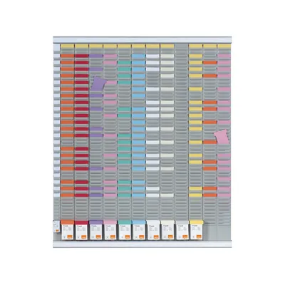 NOBO Kit Planning Nobo de Fichas T Indice 12 Columnas 54 Ranuras