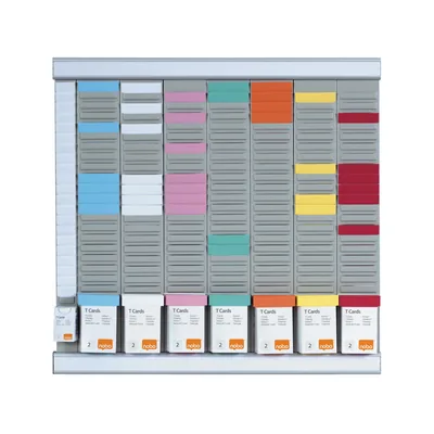 NOBO Kit Planning Nobo de Fichas T Indice 7 Columnas 24 Ranuras