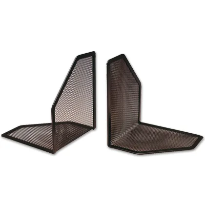 Apoyalibros Metalico Q-Connect KF00857 Rejilla Negro Juego 170X140X135 MM